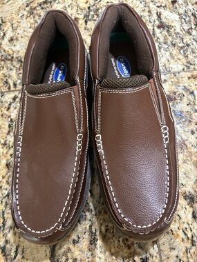 Dr. Scholl's Brown Slip-On Casual Loafers for Men